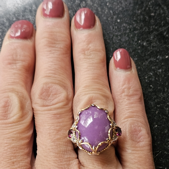 Genuine Sugilite and Rubellite Tourmaline Gems En Vogue 💍 Size 6! - Picture 5 of 9